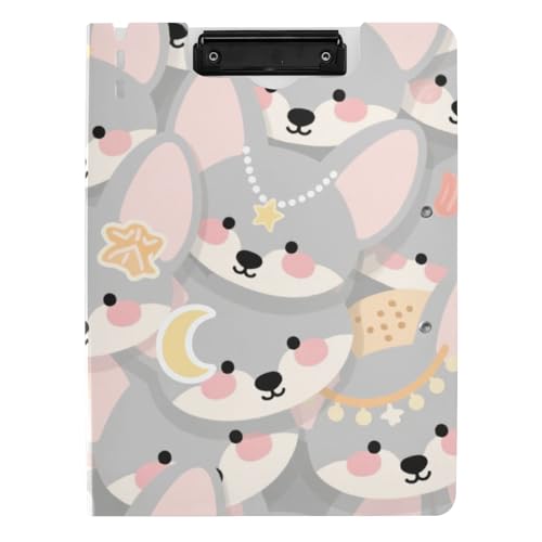 Klemmbrett Ordner Cartoon Niedlicher Fuchs Grau A4 Klemmbrett Binderfolio Doppelte Metallclips Stifthalter Büro Klemmbrett mit Abdeckung Klemmbrett Ordner Cartoon Niedlicher Fuchs Grau A4 Klemmbrett Binderfolio Doppelte Metallclips Stifthalter Büro Klemmbrett mit Abdeckung von siphylline