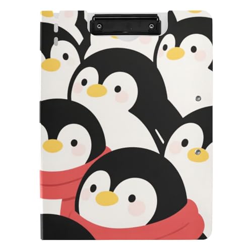 Klemmbrett Ordner Niedlicher Cartoon Pinguin Winter A4 Klemmbrett mit Padfolio Doppelte Metallclips Stifthalter Büro Klemmbrett mit Abdeckung Klemmbrett Ordner Niedlicher Cartoon Pinguin Winter A4 Klemmbrett mit Padfolio Doppelte Metallclips Stifthalter Büro Klemmbrett mit Abdeckung von siphylline
