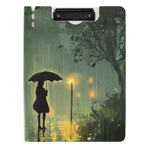 Klemmbrett Ordner Regennacht Schönheit Regenschirm A4 Klemmbrett Binderfolio Doppelte Metallclips Stifthalter Schule Klemmbrett mit Abdeckung Klemmbrett Ordner Regennacht Schönheit Regenschirm A4 Klemmbrett Binderfolio Doppelte Metallclips Stifthalter Schule Klemmbrett mit Abdeckung von siphylline