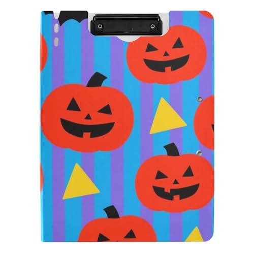 Klemmbrett Ordner Stil Halloween Kürbis A4 Klemmbrett Binderfolio Doppelte Metallclips Stifthalter Büro Klemmbrett mit Abdeckung Klemmbrett Ordner Stil Halloween Kürbis A4 Klemmbrett Binderfolio Doppelte Metallclips Stifthalter Büro Klemmbrett mit Abdeckung von siphylline