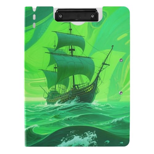 Klemmbrett mit Mappe Grün Meer Boot Abstrakt A4 Klemmbrett Binderfolio Doppelclips Stifthalter Schule Klemmbrett mit Abdeckung Klemmbrett mit Mappe Grün Meer Boot Abstrakt A4 Klemmbrett Binderfolio Doppelclips Stifthalter Schule Klemmbrett mit Abdeckung von siphylline