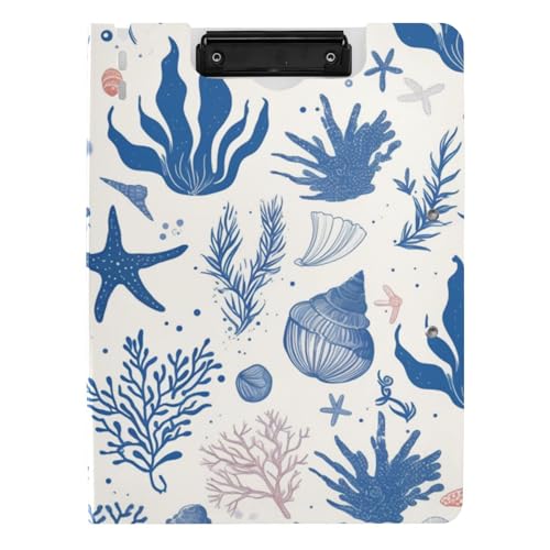 Klemmbrett mit Ordner Dunkelmarineblau Korallen Seestern Muscheln A4 Klemmbrett mit Ordner Doppelte Metallclips Stifthalter Büro Klemmbrett mit Abdeckung Klemmbrett mit Ordner Dunkelmarineblau Korallen Seestern Muscheln A4 Klemmbrett mit Ordner Doppelte Metallclips Stifthalter Büro Klemmbrett mit Abdeckung von siphylline