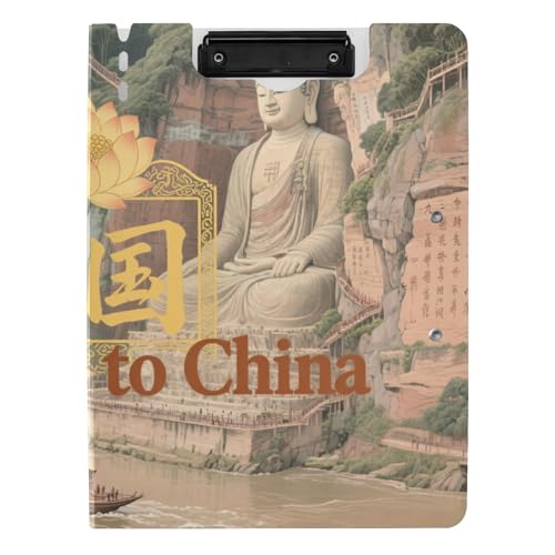 Klemmbrettmappe Welcome to China Scenery Culture A4 Klemmbrett mit Ordner horizontal und vertikal Doppelclips Still-Clipboard mit festem Einband Klemmbrettmappe Welcome to China Scenery Culture A4 Klemmbrett mit Ordner horizontal und vertikal Doppelclips Still-Clipboard mit festem Einband von siphylline