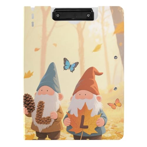 Klemmbrettmappe mit Aufbewahrung, Hello Fall Autumn Dwalf Ahornblatt, A4, Klemmbrett, Binderfolio, Doppelclips, Stifthalter, Still-Clipboard mit Abdeckung von siphylline