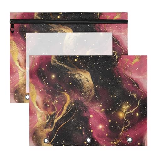 Kosmetiktasche, stabiler Kunststoff, Aktenordner für A4-Papier, Briefe, 2 Stück, Lehrer, Schulanfang, Goldene Pfirsichwellen, Marmor Kosmetiktasche, stabiler Kunststoff, Aktenordner für A4-Papier, Briefe, 2 Stück, Lehrer, Schulanfang, Goldene Pfirsichwellen, Marmor von siphylline