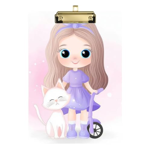 Niedliche Cartoon-Charakter-Klemmbrett-Aufhänger, Acryl, niedlich für das erste Jahr, Lehrer, Must-Haves, Größe 22,9 x 30,5 cm von siphylline