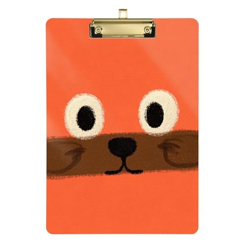 Niedliches Cartoon-Katzenaugen-Klemmbrett, Standard-Loch für Lehrer, Muss für Klassenzimmer, Grundschule, Größe 22,9 x 30,5 cm, Orange Niedliches Cartoon-Katzenaugen-Klemmbrett, Standard-Loch für Lehrer, Muss für Klassenzimmer, Grundschule, Größe 22,9 x 30,5 cm, Orange von siphylline