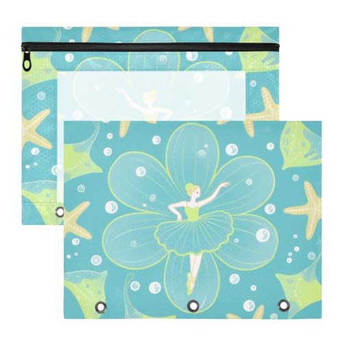 Ordnertaschen mit glatten Reißverschlüssen, Taschenordner für A4-Papier, Briefe, 2 Stück, Lehrer, Kunstbedarf, Aufbewahrung, Ozean, Tier, Seestern, Fee, Chartreuse Ordnertaschen mit glatten Reißverschlüssen, Taschenordner für A4-Papier, Briefe, 2 Stück, Lehrer, Kunstbedarf, Aufbewahrung, Ozean, Tier, Seestern, Fee, Chartreuse von siphylline