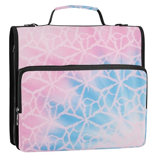Ringbuch-Organizer mit 3 Ringen, mit Griff, leicht zu tragen, tragbar, für Zuhause, Reisen, sichere Aufbewahrungstasche für Büro, Schule Ringbuch-Organizer mit 3 Ringen, mit Griff, leicht zu tragen, tragbar, für Zuhause, Reisen, sichere Aufbewahrungstasche für Büro, Schule von siphylline