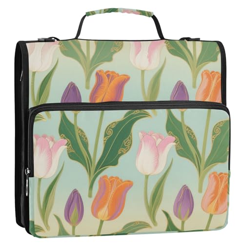 Spring Blooms Ringbuch mit 3 Ringen, 3,8 cm, wasserdicht, Schulordner, Organizer für Mittelschüler von siphylline