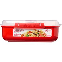 sistema® Mikrowellendose rot 1,25 l, 1 St. von sistema®