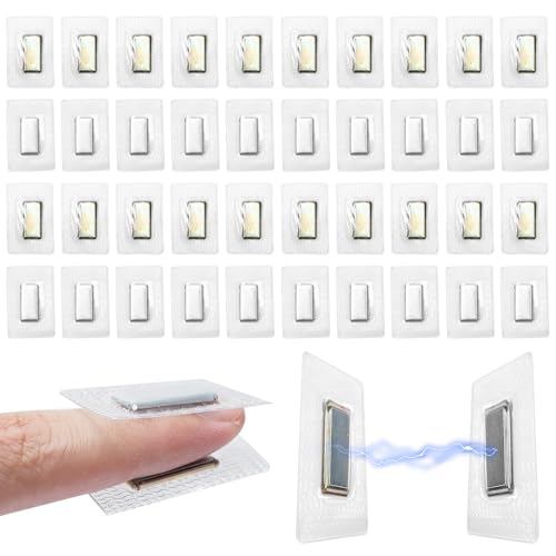 20 Paare Versteckte Magnete zum Einnähen, 3,8 × 2,5 CM Unsichtbare Magnetknöpfe, Hidden Sew Magnetverschluss Stark Nähen Zubehör, Klein Magnetknopf zum Einnähen Kleidung Stoff Vorhang Handtaschen 20 Paare Versteckte Magnete zum Einnähen, 3,8 × 2,5 CM Unsichtbare Magnetknöpfe, Hidden Sew Magnetverschluss Stark Nähen Zubehör, Klein Magnetknopf zum Einnähen Kleidung Stoff Vorhang Handtaschen von sitarcmin