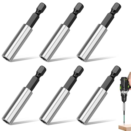 6 Stück Bithalter Magnetisch, 60mm Bit Halterung Magnetisch Stark Bitverlängerungen, Edelstahl Schnellwechsel Magnetischer Bithalter 1/4" Sechskantschaft Verlängerung für Trockenbau Bits Akkuschrauber 6 Stück Bithalter Magnetisch, 60mm Bit Halterung Magnetisch Stark Bitverlängerungen, Edelstahl Schnellwechsel Magnetischer Bithalter 1/4" Sechskantschaft Verlängerung für Trockenbau Bits Akkuschrauber von sitarcmin