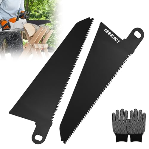 Skorpion-Sägeblätter, 240 mm, Stahl-Metall-Säbelsägeblätter, kompatibel mit Black and Decker Piranha Skorpionsägen für Hartholz- und Stahlrohrschneiden (schwarz), 2 Stück von sitarcmin
