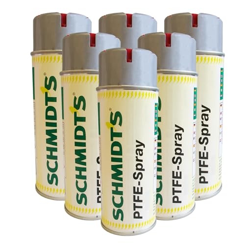 6 x siwitec by Schmidt's PTFE Spray 400ml, Universal-Schmiermittel für Metall- und Kunststoffteile, Universalschmiermittel, PFTE-Spray, Trockenschmiermittel, Trockenschmierspray, Multifunktionsspray 6 x siwitec by Schmidt's PTFE Spray 400ml, Universal-Schmiermittel für Metall- und Kunststoffteile, Universalschmiermittel, PFTE-Spray, Trockenschmiermittel, Trockenschmierspray, Multifunktionsspray von siwitec