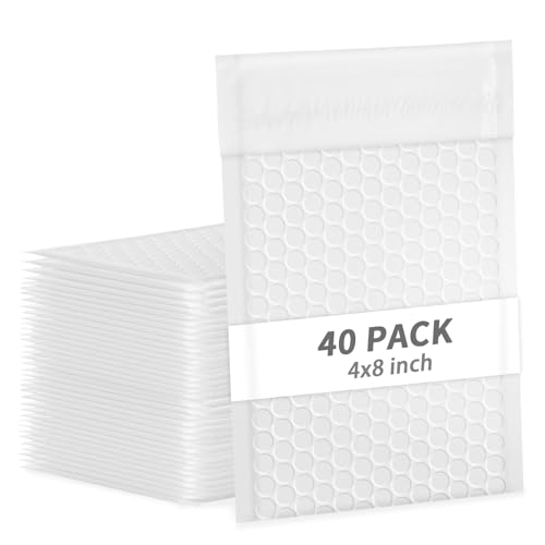 skardeco Luftpolster-Versandtaschen, selbstklebend, für kleine Unternehmen zum Verpacken und Versenden von Schmuck, Kosmetik, elektronischen Produkten, Karten, 10,2 x 20,3 cm, Weiß, 40 Stück skardeco Luftpolster-Versandtaschen, selbstklebend, für kleine Unternehmen zum Verpacken und Versenden von Schmuck, Kosmetik, elektronischen Produkten, Karten, 10,2 x 20,3 cm, Weiß, 40 Stück von skardeco