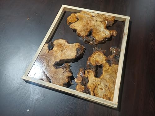 Live Edge Olive Root Slabs Set for DIY Epoxy Projects, Ready to be Resin Table Projects 40x50 (Thickness 4.2cm) von skilled hands