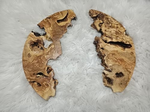 Live Edge Olive Wood Slab Set 8 Pieces for DIY and Epoxy, 4.2cm Thickness Ready to be Resin Project (16 Pcs Set) von skilled hands