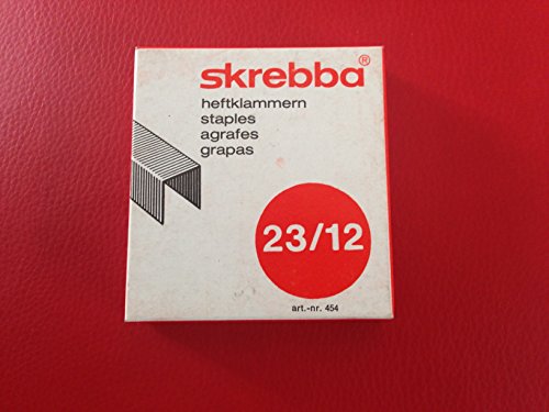 Skrebba SK-23/12 Heftklammern, 1000 Stück von skrebba