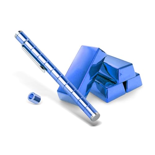skyrabbiter Magnetischer Kugelschreiber, Fidget Pen, Magnet Stift, Stressabbau-Design mit Segmenten, Stressabbau Druckkugelschreiber Geschenk Spielzeug, EIN kleines Geschenk zum Stressabbau (A) von skyrabbiter