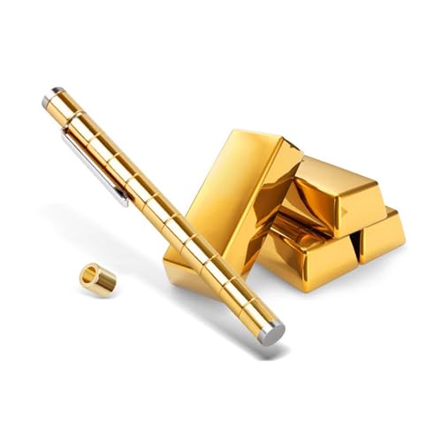 skyrabbiter Magnetischer Kugelschreiber, Fidget Pen, Magnet Stift, Stressabbau-Design mit Segmenten, Stressabbau Druckkugelschreiber Geschenk Spielzeug, EIN kleines Geschenk zum Stressabbau (B) von skyrabbiter