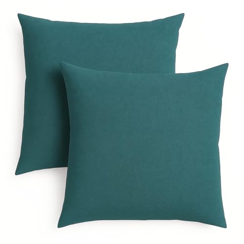 sleepling 2er Set 40 x 40 cm, Sofakissen mit Füllung und Bezug, Zierkissen aus robustem Polsterstoff, Dekokissen, Kopfkissen, Kissen für Couch, Petrol sleepling 2er Set 40 x 40 cm, Sofakissen mit Füllung und Bezug, Zierkissen aus robustem Polsterstoff, Dekokissen, Kopfkissen, Kissen für Couch, Petrol von sleepling