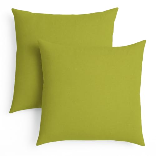 sleepling 2er Set 40 x 40 cm, Sofakissen mit Füllung und Bezug, Zierkissen aus robustem Polsterstoff, Dekokissen, Kopfkissen, Kissen für Couch, limetten grün sleepling 2er Set 40 x 40 cm, Sofakissen mit Füllung und Bezug, Zierkissen aus robustem Polsterstoff, Dekokissen, Kopfkissen, Kissen für Couch, limetten grün von sleepling