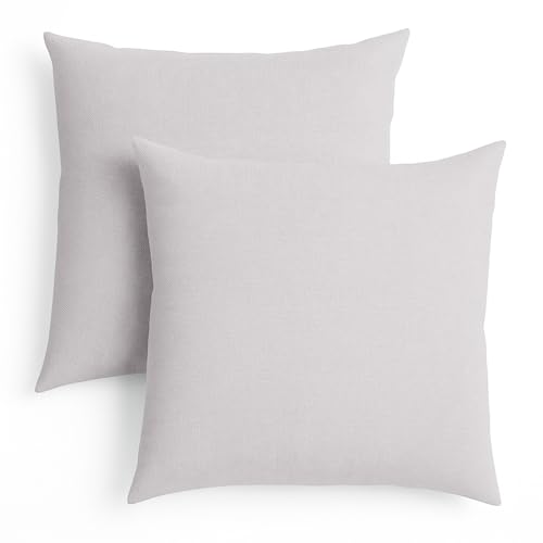 sleepling 2er Set 40 x 40 cm, Sofakissen mit Füllung und Bezug, Zierkissen aus robustem Polsterstoff, Dekokissen, Kopfkissen, Kissen für Couch, rosé grau sleepling 2er Set 40 x 40 cm, Sofakissen mit Füllung und Bezug, Zierkissen aus robustem Polsterstoff, Dekokissen, Kopfkissen, Kissen für Couch, rosé grau von sleepling