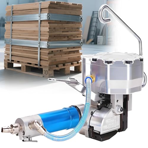 Schwere Pneumatische Verpackungsmaschine - 19 Mm Pneumatische Stahlschnallmaschine, 4200n -Spannung + 6300n Klemmkraft, Für Stahlstreifen, Holz, Stahlspulenschnalling von smafoseedding