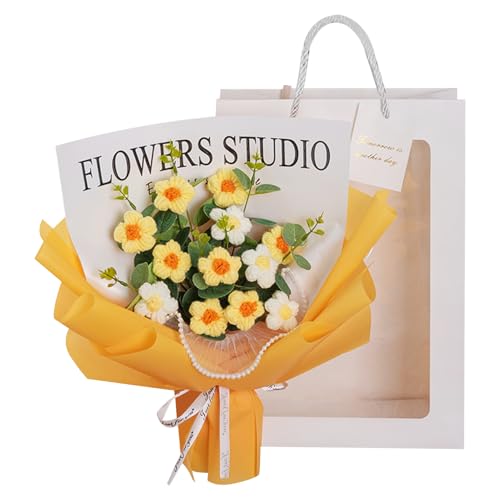 Häkelblumen Blumenstrauß Handgemachte Sonnenblume Strickstrauß für Freundin Valentinstag Geburtstag Häkelblumen Blumenstrauß Handgemachte Sonnenblume Strickstrauß für Freundin Valentinstag Geburtstag von smai