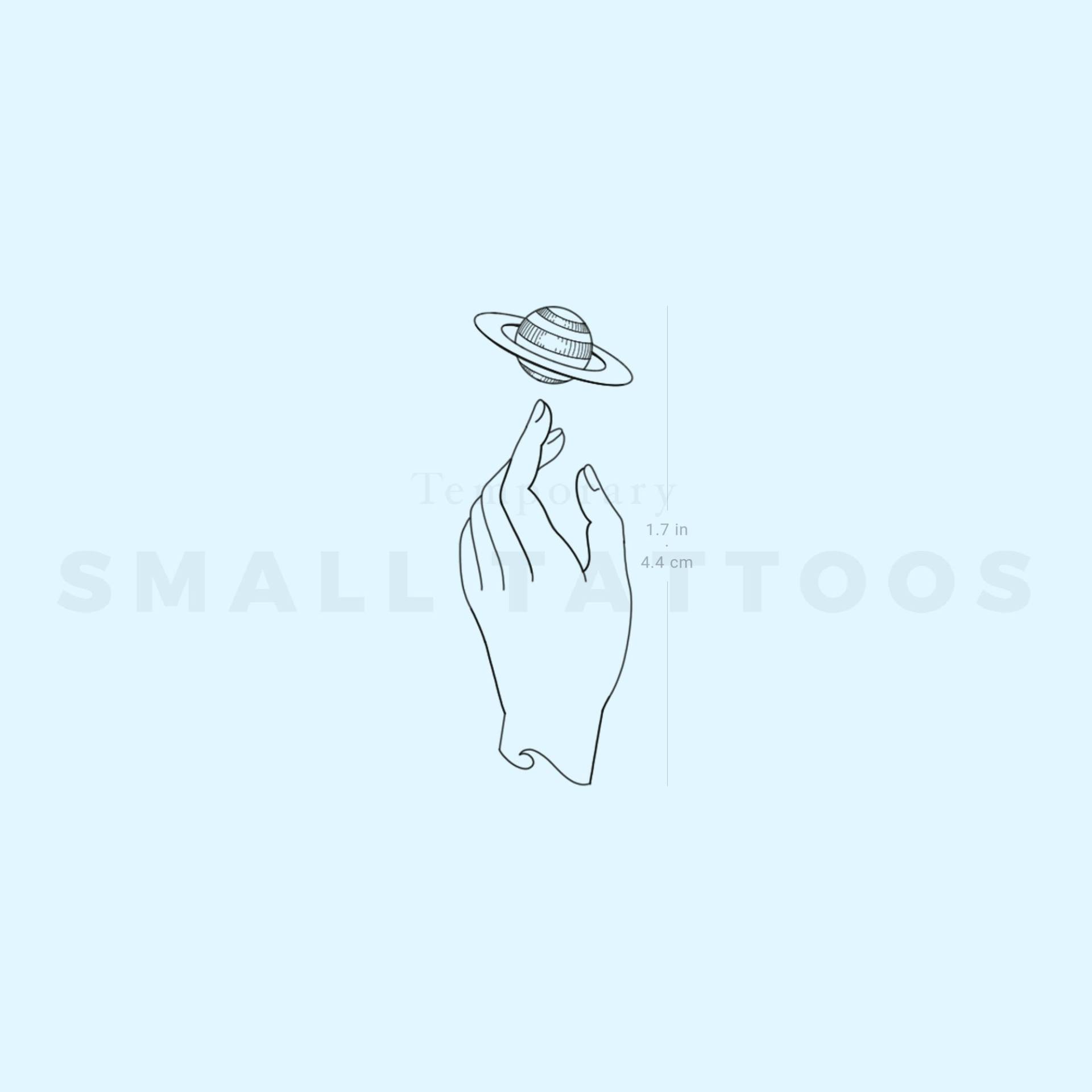 Berühren Saturn Temporäres Tattoo Von Jakenowicz | 3Er Set von smalltattoos