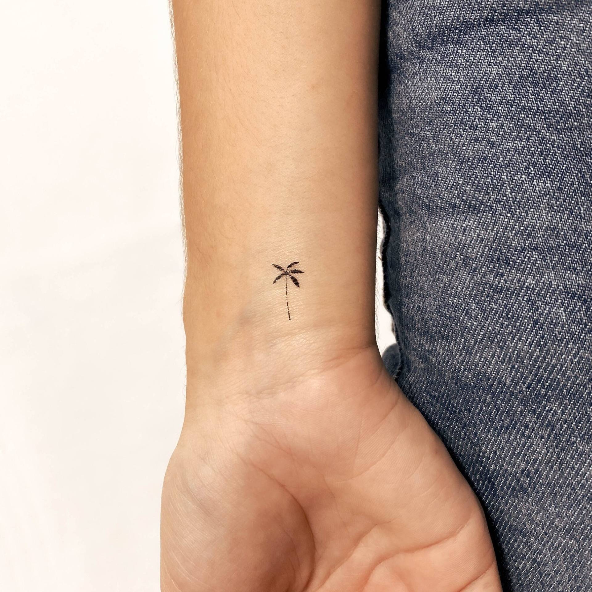 Kleine Palme Temporäres Tattoo | 3Er Set von smalltattoos