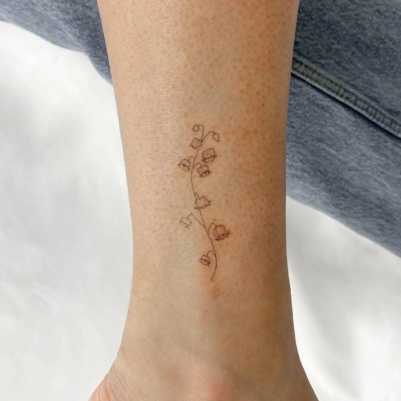 Maiglöckchen Temporäres Tattoo | 3Er Set von smalltattoos
