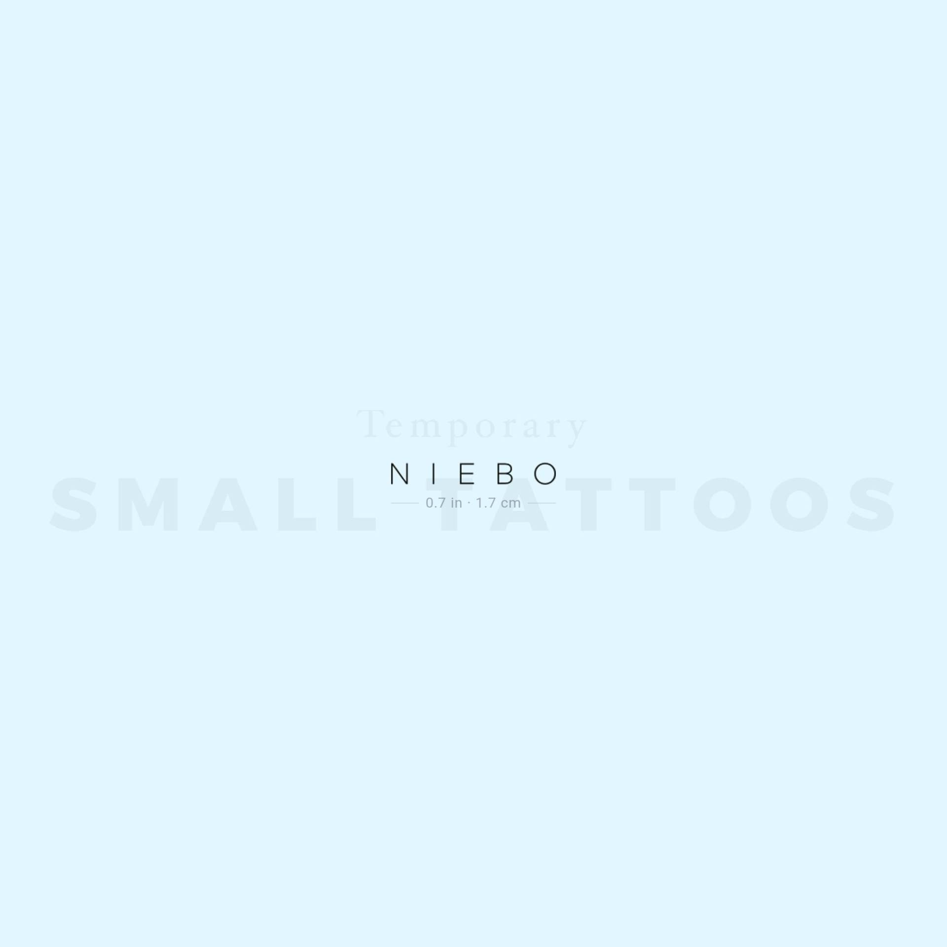 Niebo Temporäres Tattoo Von Jakenowicz | 3Er Set Niebo Temporäres Tattoo Von Jakenowicz | 3Er Set von smalltattoos