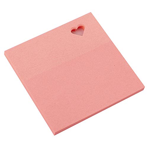 smart by Leviatan Smart 110536 Notizzettel klebend Sticky Notes selbstklebend Haftnotizen 75x75mm 50 Blatt Herz von smart by Leviatan