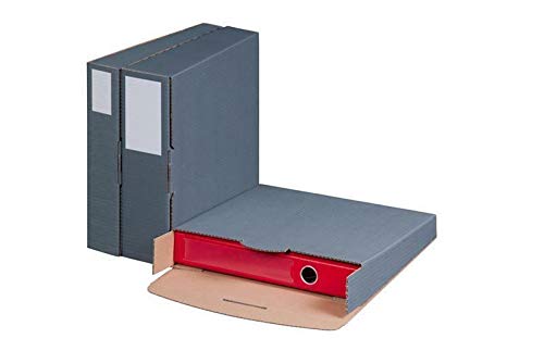 Ordnerversandbox 50-80A anthrazit 320 x 288 x 50-80 mm Karton Ordnerversand 20 Stück von smartboxpro