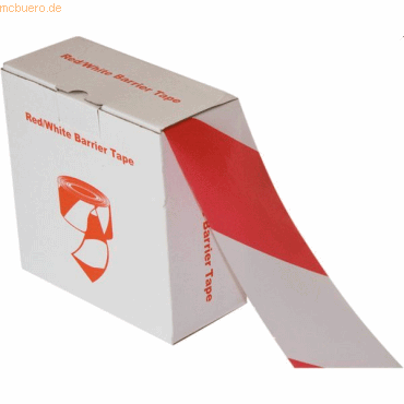 smartboxpro Warn- und Absperrband 72mmx500m rot /weiß von smartboxpro