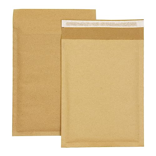 smiley pack 100 Luftpolstertaschen Luftpolsterumschläge Gr. D/4 Braun (200x275 mm) DIN B5 C5+ gepolsterte Briefumschläge Polsterversandtaschen Versandtaschen Luftpolsterversandtaschen gepolstert (100) von smiley pack