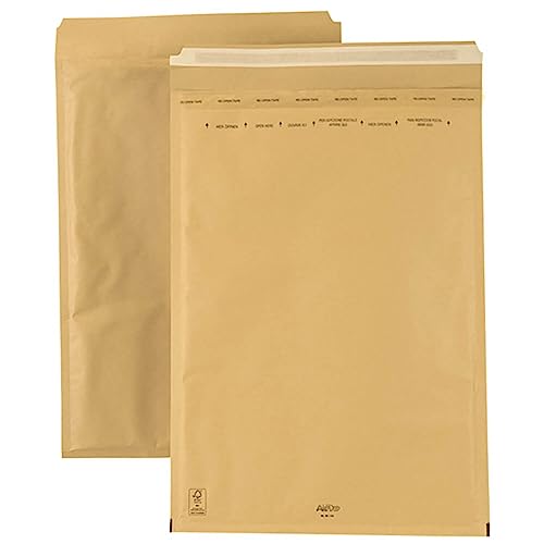 smiley pack 25 Luftpolstertaschen Luftpolsterumschläge Gr. I/9 Braun (320x455 mm) DIN A3 gepolsterte Briefumschläge Polsterversandtaschen Versandtaschen Luftpolsterversandtaschen gepolstert (25) von smiley pack