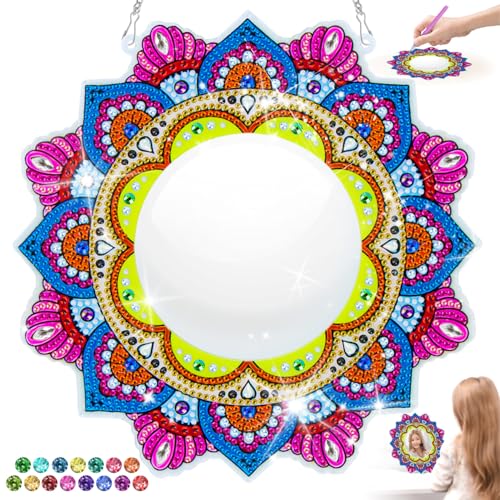 snookids Diamond Painting Spiegel Kinder, DIY Mandalas Spiegel Bastelset Mädchen Spielzeug, Schminkspiegel Mirror Geschenk für Mädchen 6 7 8 9 10 11 12 Jahre snookids Diamond Painting Spiegel Kinder, DIY Mandalas Spiegel Bastelset Mädchen Spielzeug, Schminkspiegel Mirror Geschenk für Mädchen 6 7 8 9 10 11 12 Jahre von snookids