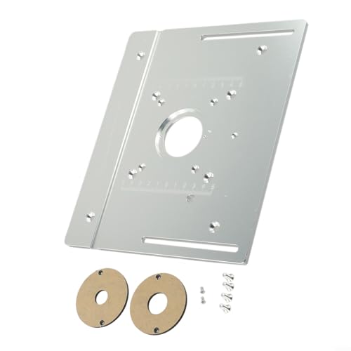 snowchecking Fräser-Zubehörteile, Frästisch-Einsatzplatte, Holzfräsen, Flip-Board, Aluminium-Material, 85 × 85 mm/60 × 70 mm für elektrische Holzfräsen-Trimmmaschinen snowchecking Fräser-Zubehörteile, Frästisch-Einsatzplatte, Holzfräsen, Flip-Board, Aluminium-Material, 85 × 85 mm/60 × 70 mm für elektrische Holzfräsen-Trimmmaschinen von snowchecking