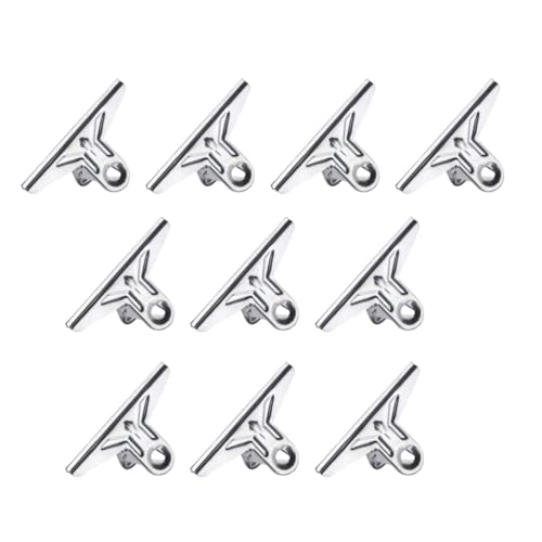 10 Stück Büroklammern, Edelstahl, Quittungsbinder, langer Schwanz, Clip-Versiegelung 10 Stück Büroklammern, Edelstahl, Quittungsbinder, langer Schwanz, Clip-Versiegelung von sodeber