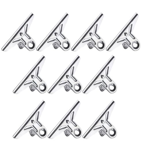 10 Stück Büroklammern, Edelstahl, Quittungsbinder, langer Schwanz, Clip-Versiegelung 10 Stück Büroklammern, Edelstahl, Quittungsbinder, langer Schwanz, Clip-Versiegelung von sodeber