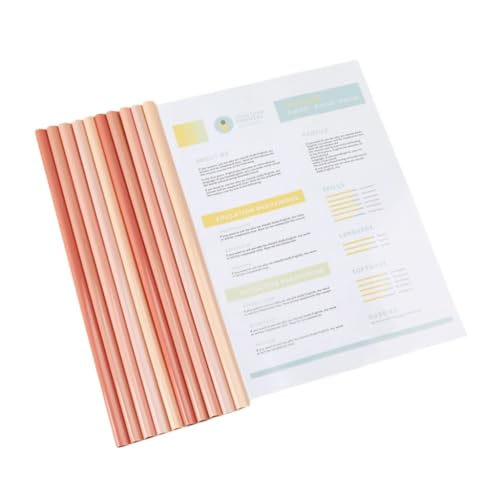 10 x Berichtsmappen mit Schiebestange, 60 Blatt Kapazität, Ordner, Papierschutzmappen, transparent von sodeber