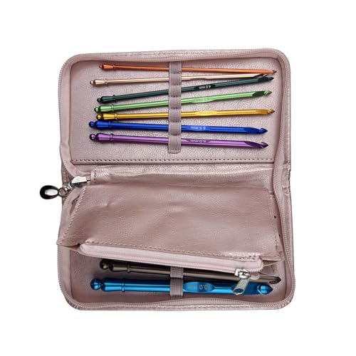 12 Stück 3,0 mm - 10,0 mm Häkelnadel-Set, ergonomische Häkelnadel mit Etui, Stricknadel, Häkelzubehör für Handwerk 12 Stück 3,0 mm - 10,0 mm Häkelnadel-Set, ergonomische Häkelnadel mit Etui, Stricknadel, Häkelzubehör für Handwerk von sodeber
