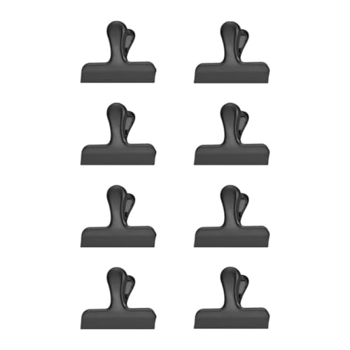 8 x Metall-Scharnierklammern, Edelstahl, Ordner, Papierklemme, Lebensmittelbeutel für Bilder von sodeber