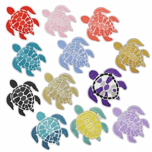 Aufnäher mit Cartoon-Schildkröten, zum Aufnähen, für Kleidung, Applikation, Schmuckhandwerk Aufnäher mit Cartoon-Schildkröten, zum Aufnähen, für Kleidung, Applikation, Schmuckhandwerk von sodeber