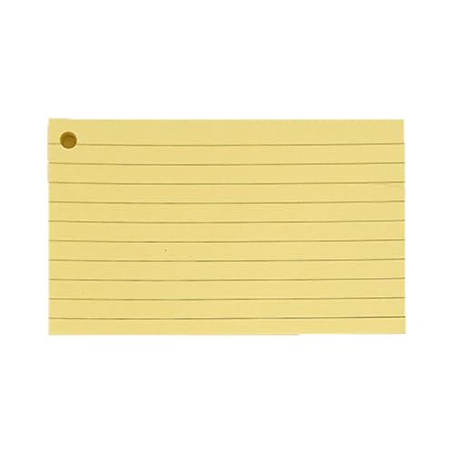 Blanko-Karteikarten, liniert, mit Ringen, für Studium, Notizen, Präsentation, ideal für die Schule Blanko-Karteikarten, liniert, mit Ringen, für Studium, Notizen, Präsentation, ideal für die Schule von sodeber