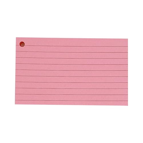 Blanko-Karteikarten, liniert, mit Ringen, für Studium, Notizen, Präsentation, ideal für die Schule Blanko-Karteikarten, liniert, mit Ringen, für Studium, Notizen, Präsentation, ideal für die Schule von sodeber