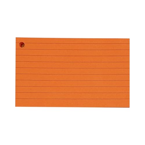 Blanko-Karteikarten, liniert, mit Ringen, für Studium, Notizen, Präsentation, ideal für die Schule Blanko-Karteikarten, liniert, mit Ringen, für Studium, Notizen, Präsentation, ideal für die Schule von sodeber